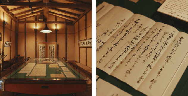 为了展示七贤创始人北原家代代相传的书画、美术品及古文书等珍贵资料,将原储存大米的仓库重新改造,开设了「传奏藏」。该馆不仅传承了酿酒历史与文化氛围,同时也寓意为「传递与演奏的场所」,希望能长期受到大家的喜爱,因此命名为「传奏藏」。馆内每年举办四次展览,每三个月更换一次主题。